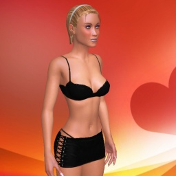 Online sex games player Zazounette in 3D Sex World