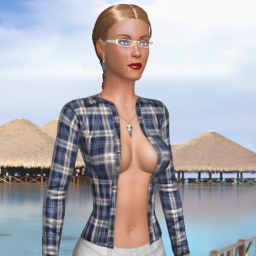 3Dsex game playing AChat community member  hot girl EveB, 