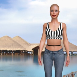 Online sex games player Zuhra in 3D Sex World