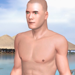 3Dsex game playing AChat community member heterosexual sensual boy Frosty, 