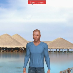 Online sex games player Zwarte in 3D Sex World