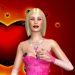 Online sex games player Rosie7 in 3D Sex World