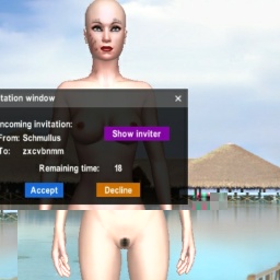 Online sex games player Zxcvbnmm in 3D Sex World