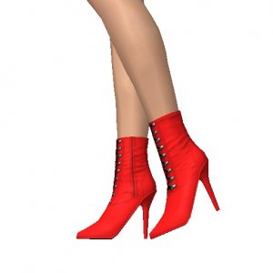 Ankle boots, Red