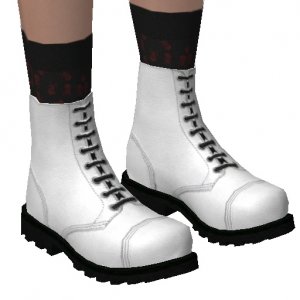 Ankle boots, White, addition to ultimate sex MMO game AChat