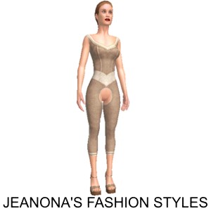 Beige set with hole, From Jeanona's Fashion Styles