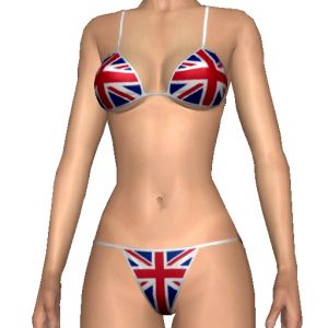 Bikini, Bikini with flag pattern