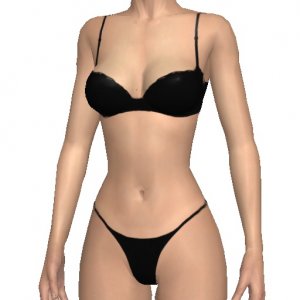 Bra and panties, black, enjoy greatest social interactions sex game AChat