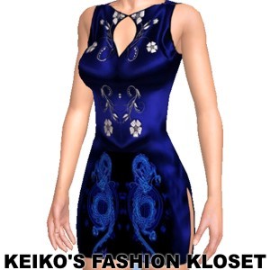 Chinese qipao, From Keiko's Fashion Kloset, for superb open world sex game AChat
