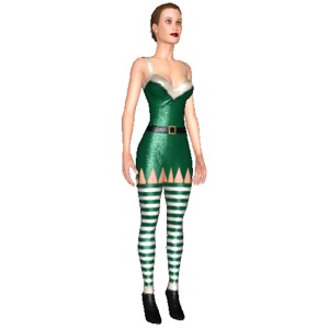 Christmas elf set, Naughty Christmas elf..., addition to ultimate open world sex game AChat