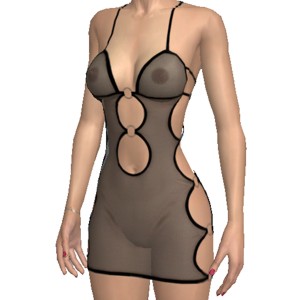 Clubwear dress, Semi transparent, only for brave girls!