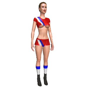 Costume set, Support your team!, addition to ultimate virtual fuck app AChat