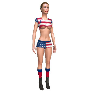 Costume set, Support your team!, for superb virtual fuck app AChat