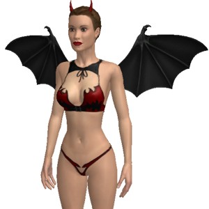 Devil costume, Is it a role only?, in best 3D chat porn game AChat Next