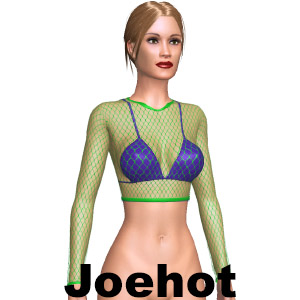 Fishnet bikini top, From joehot, enjoy greatest sex chat MMO game AChat