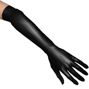 Gloves, Sexy long gloves, black