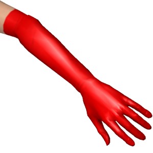 Gloves, Sexy long gloves, red