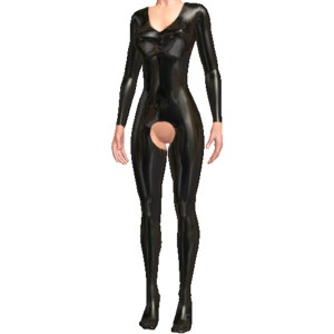 Latex catsuit, Catsuit for fetish fans, for superb porn games app AChat