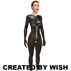 Latex catsuit, From Wish