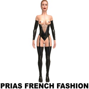 Latex lingerie set, From Prias French Fashion