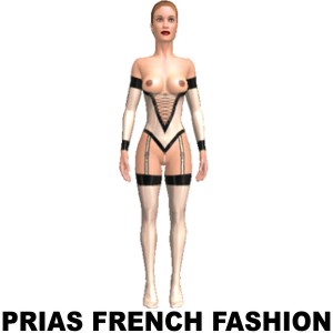 Latex lingerie set, From Prias French Fashion