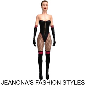 Leather corset set, From Jeanona's Fashion Styles