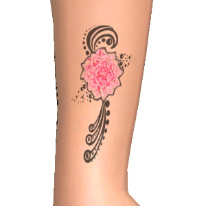Leg tattoo, Express your personality!, for top sex game AChat Next