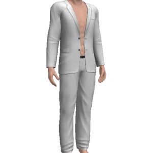 Leisure suit, White, addition to ultimate 3D chat sex game AChat
