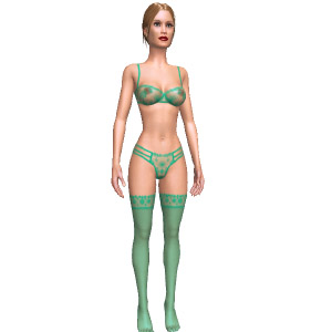 Lingerie set, Festive mood, in best 3D chat sex game AChat