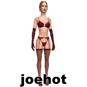 Lingerie set, From joehot, for top virtual sex games of AChat