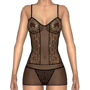 Luxury lingerie set, With black lace, update to highest quality 