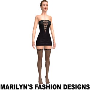 Sexy black dress, From Marilyn's Fashion Designs, enjoy greatest 