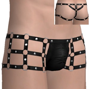 Sexy briefs, Black with rivets