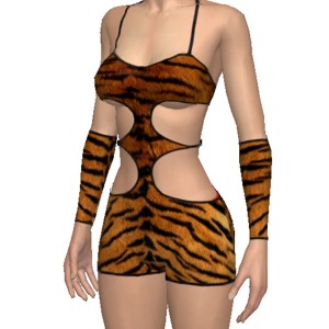 Sexy costume, With tiger pattern, in best 