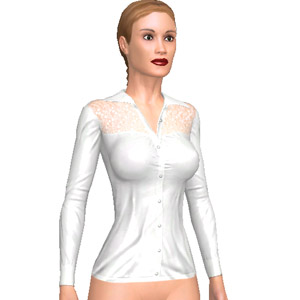 Sexy white blouse, Be elegant!