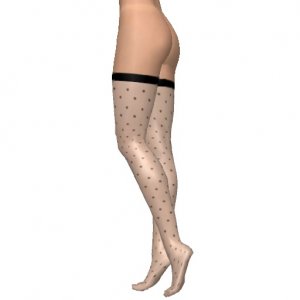 Stockings with pattern, Dotted