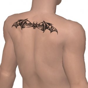 Tattoo, Tattoo on your shoulder, bat, update to highest quality 