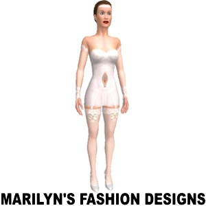 Wedding dress, From Marilyn's Fashion Designs