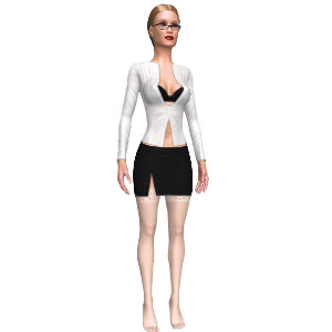 Costume set, Sexy teacher set, addition to ultimate sex MMO game AChat