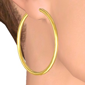 Earring, Golden ring