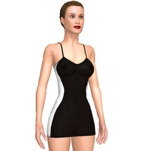 Sexy dress, Black and white is always trendy, for superb open world sex games AChat