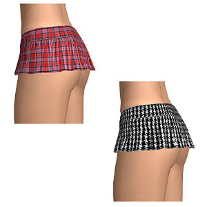 Be careful, in these lovely miniskirts you can hide nothing 