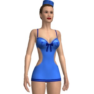 Sailor costume, Blue