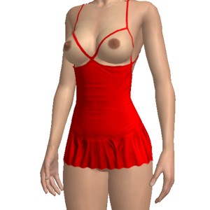 Clubwear dress, Dress for brave girls, red