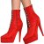 Platform Boots, Red