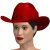 Cowboy hat, Red with hearts