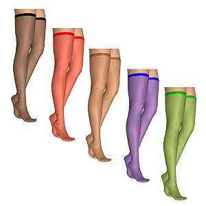 Stockings in different colors, pamper your legs