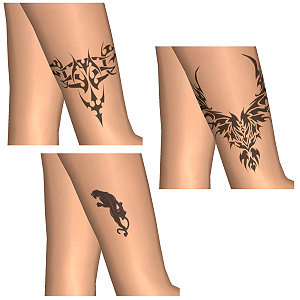 Tattoo on your legs, very stylish, looks great under the stockings