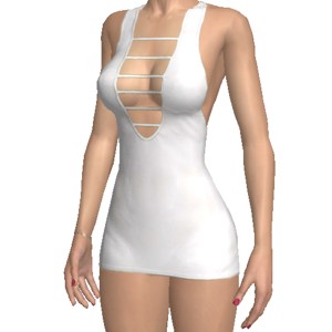 Clubwear dress, White, elegant, sexy