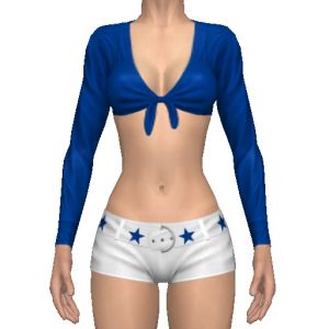 Texas girl costume, With blue top